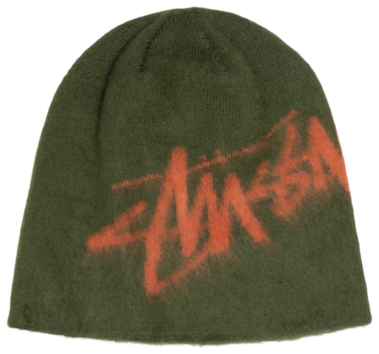 Stussy Brushed Out Stock Skullcap Olive