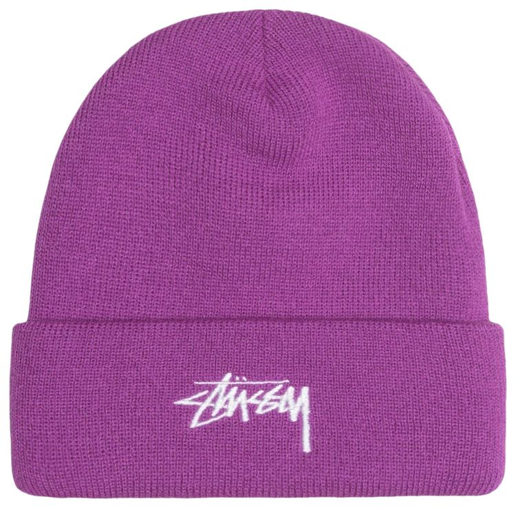 Stussy Stock Cuff Beanie Violet