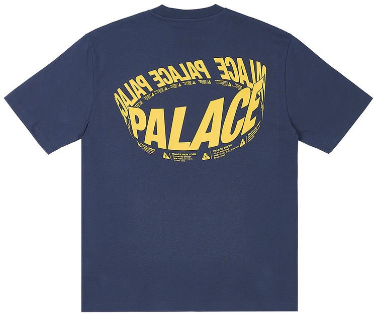 Palace Wrapper Logo T Shirt Navy