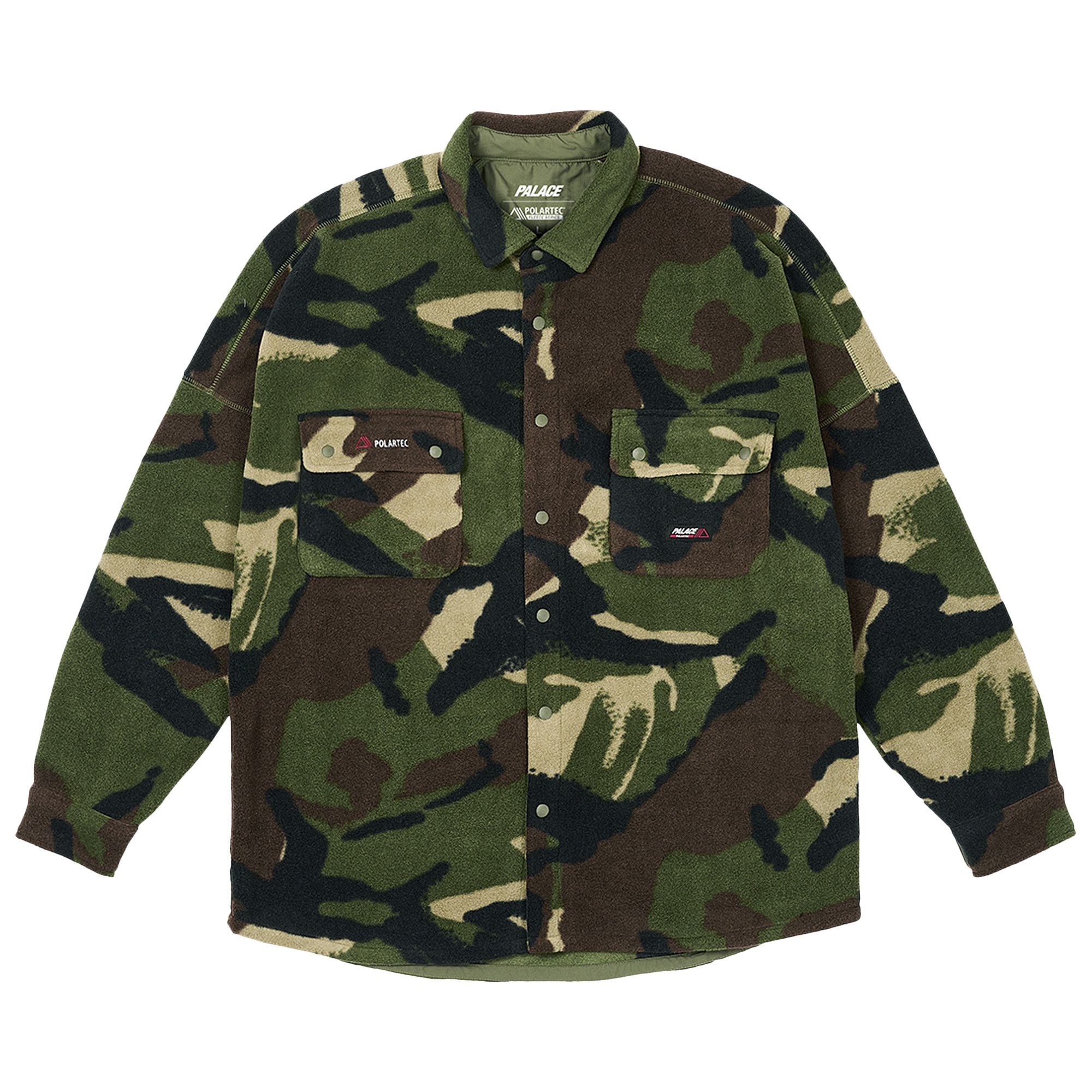 Buy Palace Polartec Drop Shoulder Shirt 'Woodland DPM