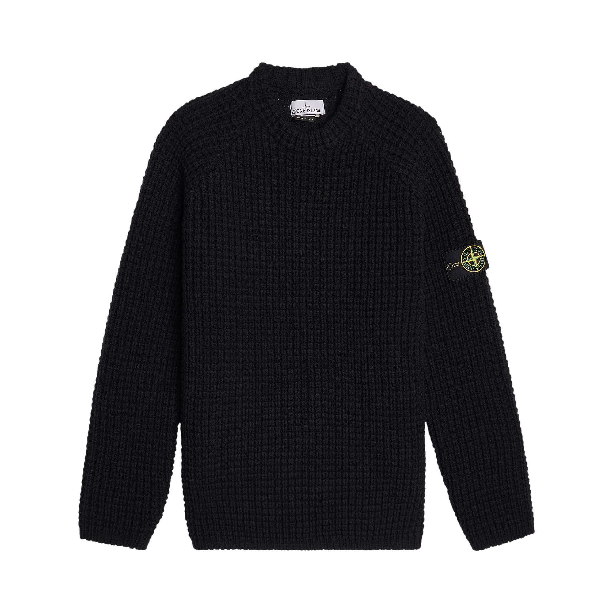 Stone island deals sweater black