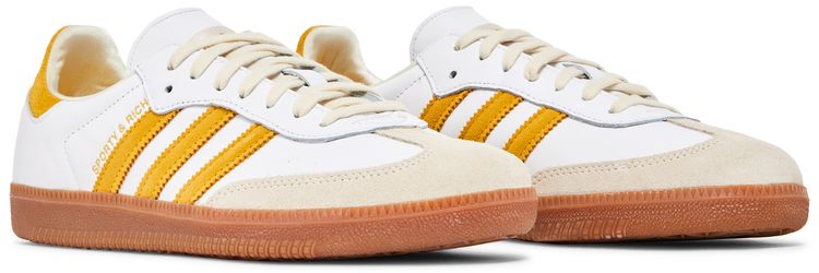 Sporty  Rich x adidas Samba OG White Bold Gold