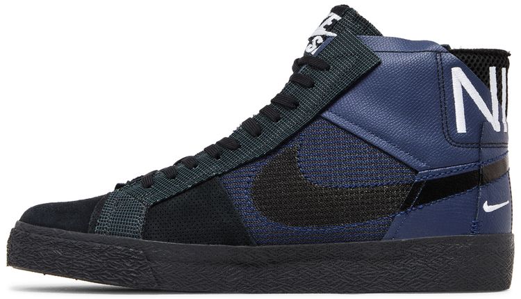 Nike Zoom Blazer Mid Premium SB Deconstructed   Midnight Navy Black