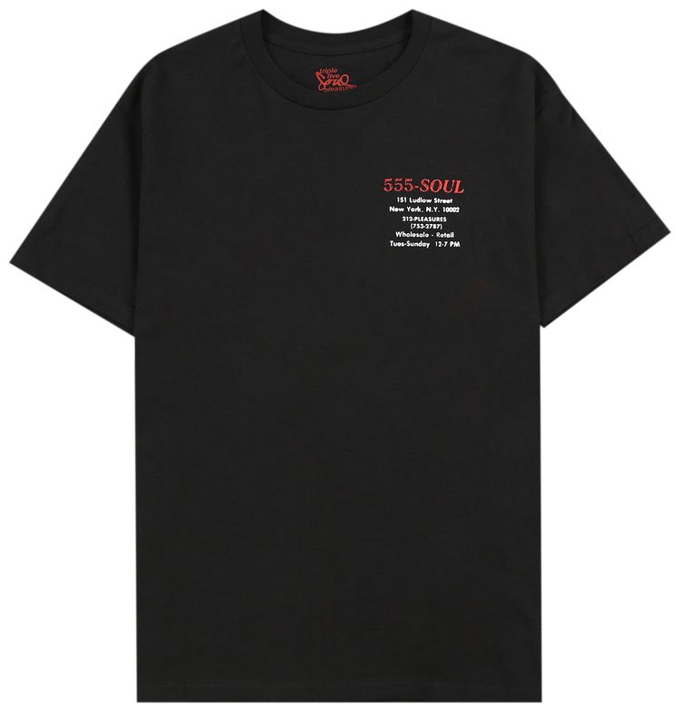 Pleasures Biz Card T Shirt Black