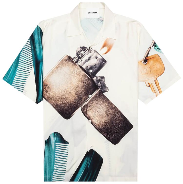 Jil Sander Printed Shirt Cream