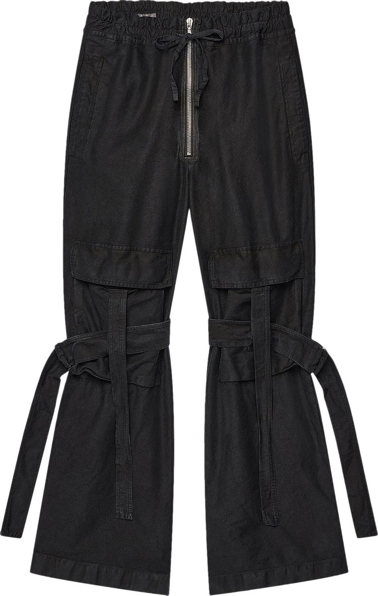 Dries Van Noten Primo Tape Garment Dyed Pants 'Black'