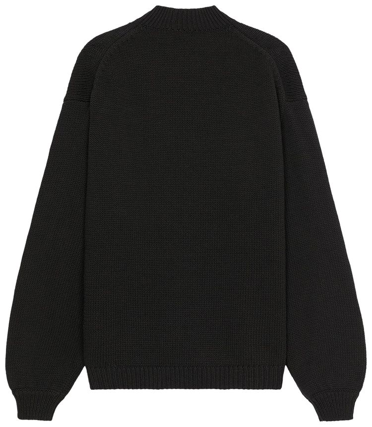 Kenzo Logo Intarsia Knit Jumper Black