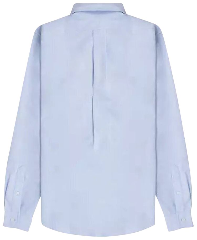 Kenzo Boke Flower Logo Embroidered Buttoned Shirt Blue