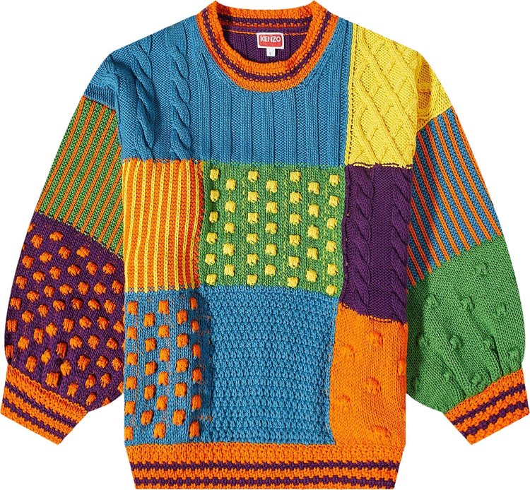 Kenzo Paris Psychedelic Cable Jumper Multicolor