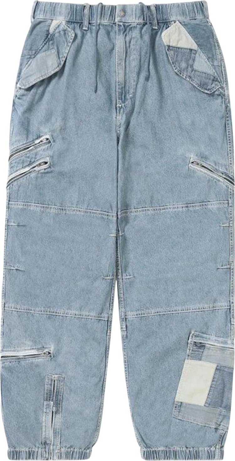 thisisneverthat Crazy Multi Zip Pant 'Washed Blue'