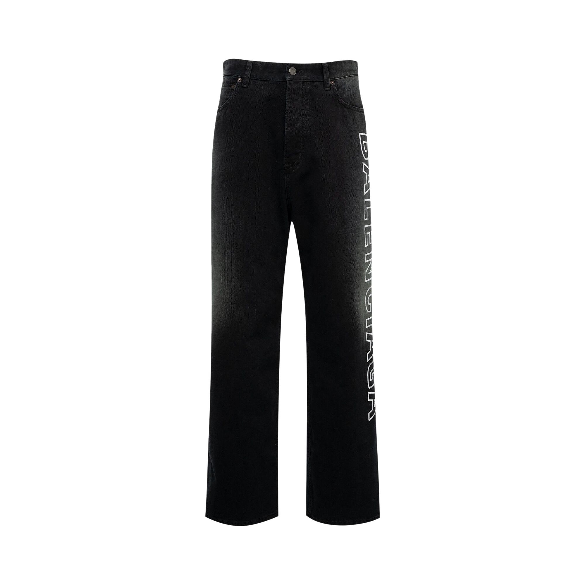 Buy Balenciaga Baggy Pants 'Sunbleached Black' - 767981 TNW11 1672