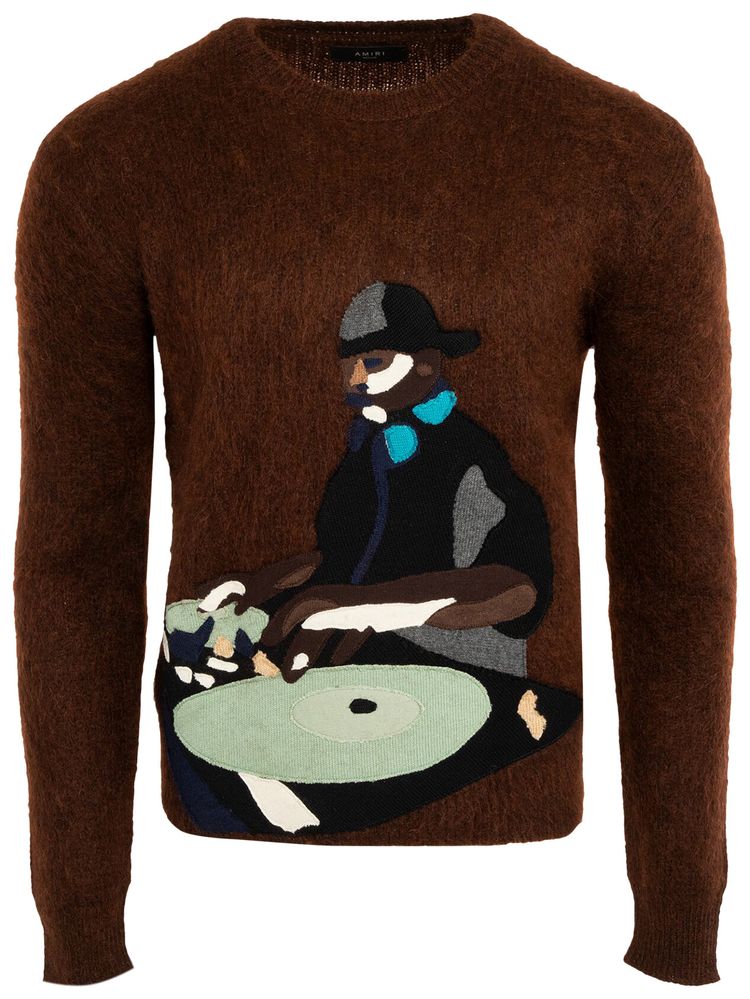 Amiri Turn Table Crew Brown