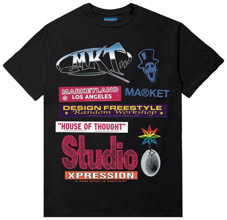 Market Tour Van Tee Washed Black