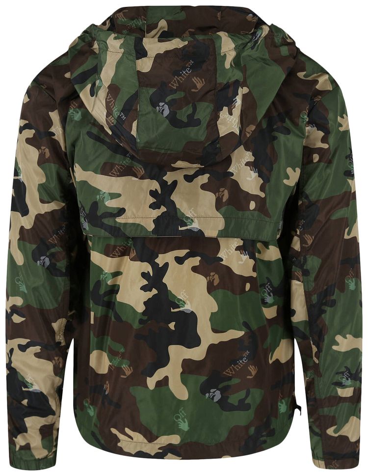 Off White Logo Jacket Camouflage