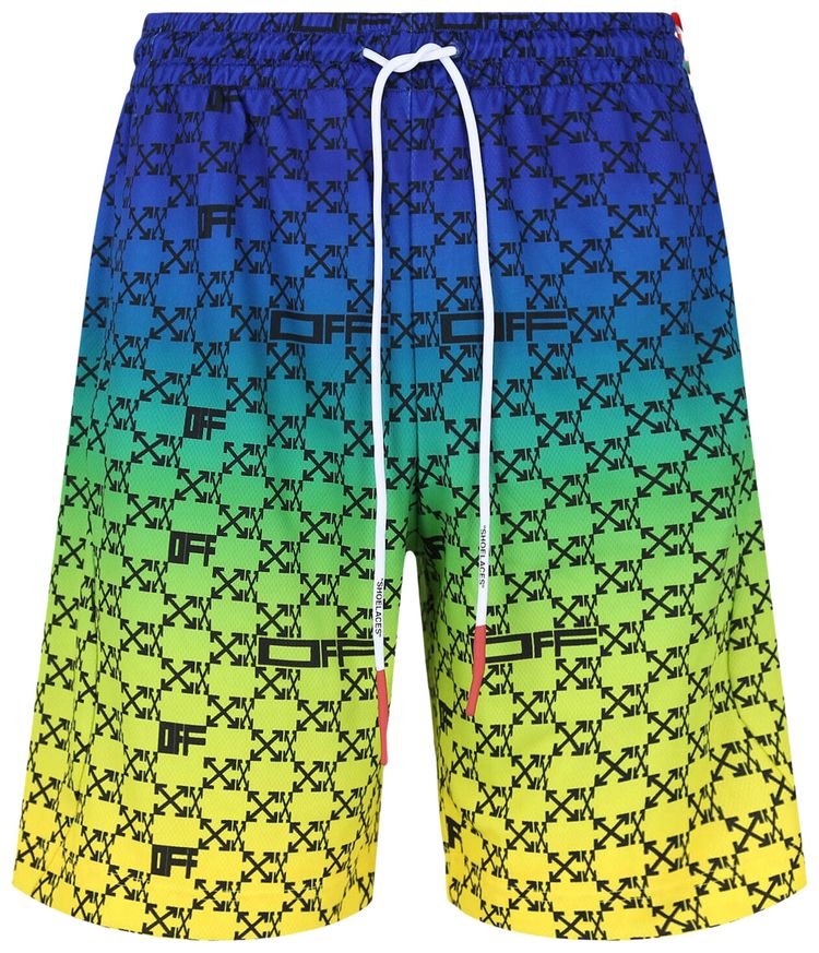Off White Athl Monogram Shorts MulticolorBlack