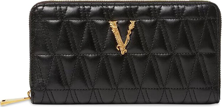 Versace Virtus Long Wallet 'Blac/Gold'