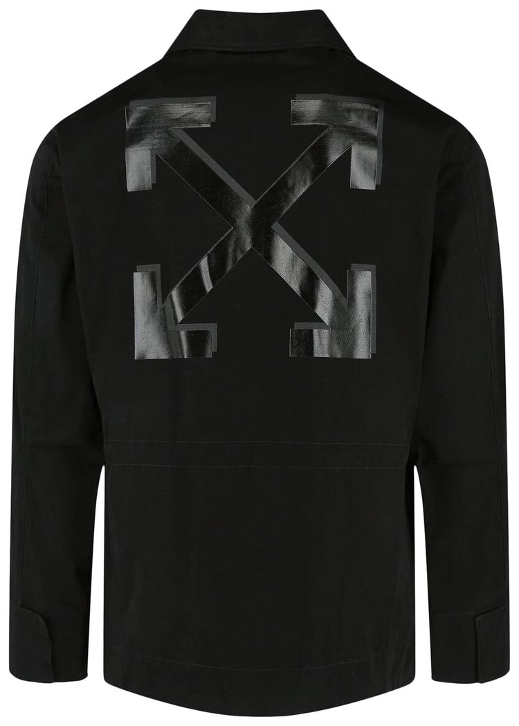Off White Arrow Field Jacket Black
