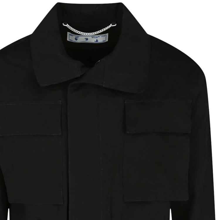 Off White Arrow Field Jacket Black