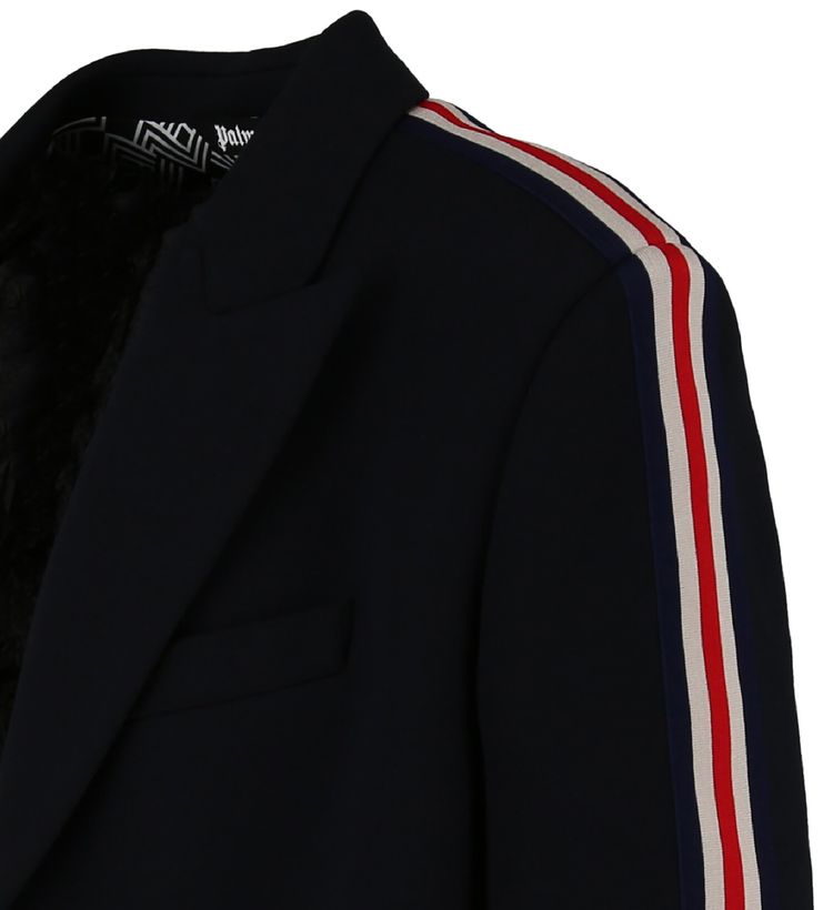 Palm Angels Classic Track Blazer Navy Blue