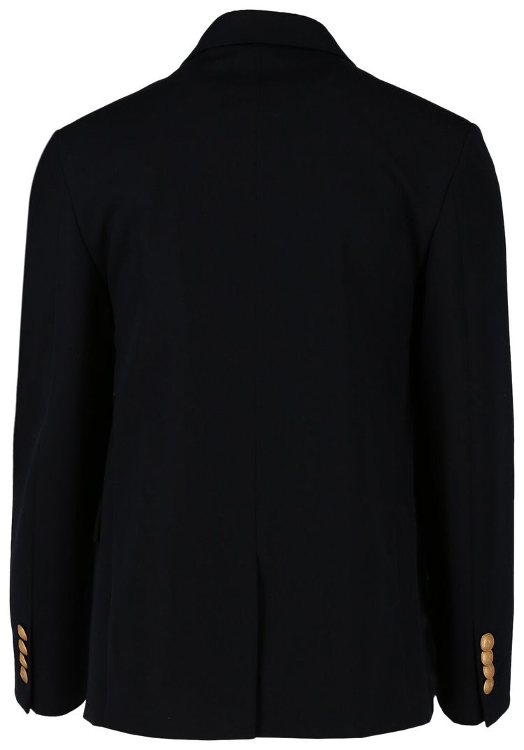 Palm Angels Cords Double Breasted Blazer Navy Blue