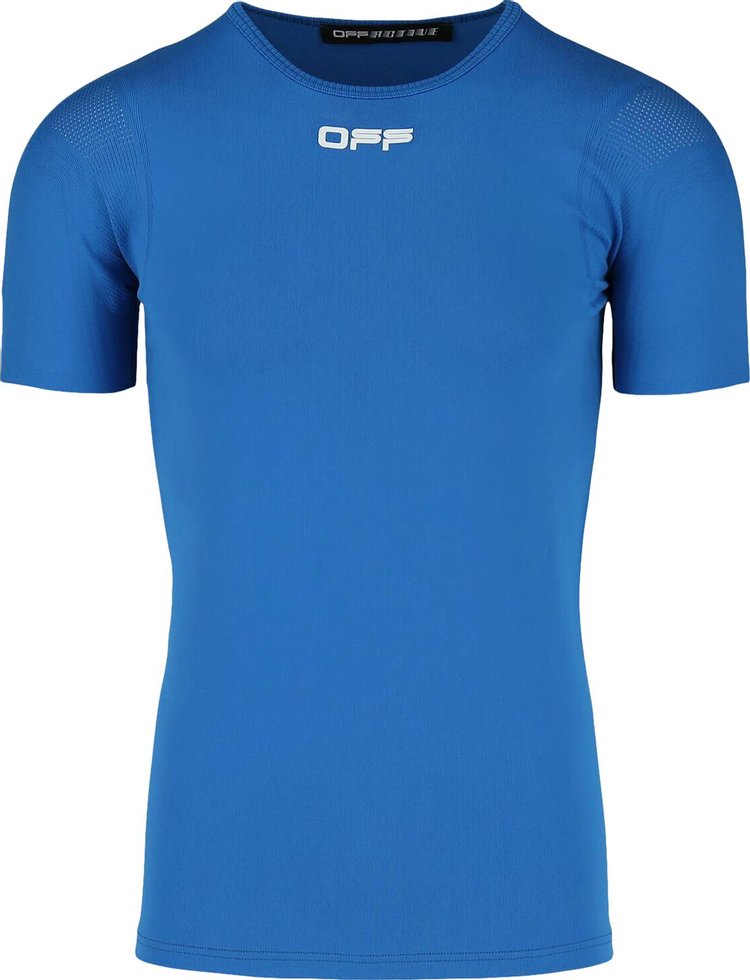 Off White Active Seamless Short Sleeve Tee Blue