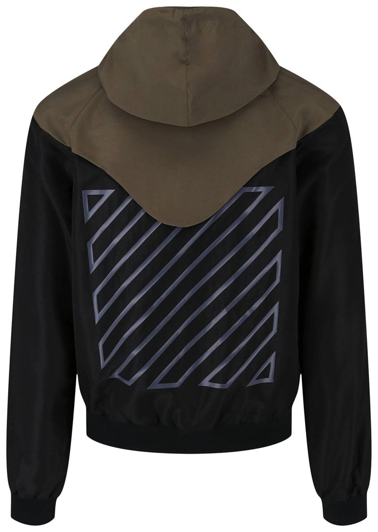 Off White Athletic Diag Outline Tracktop Black