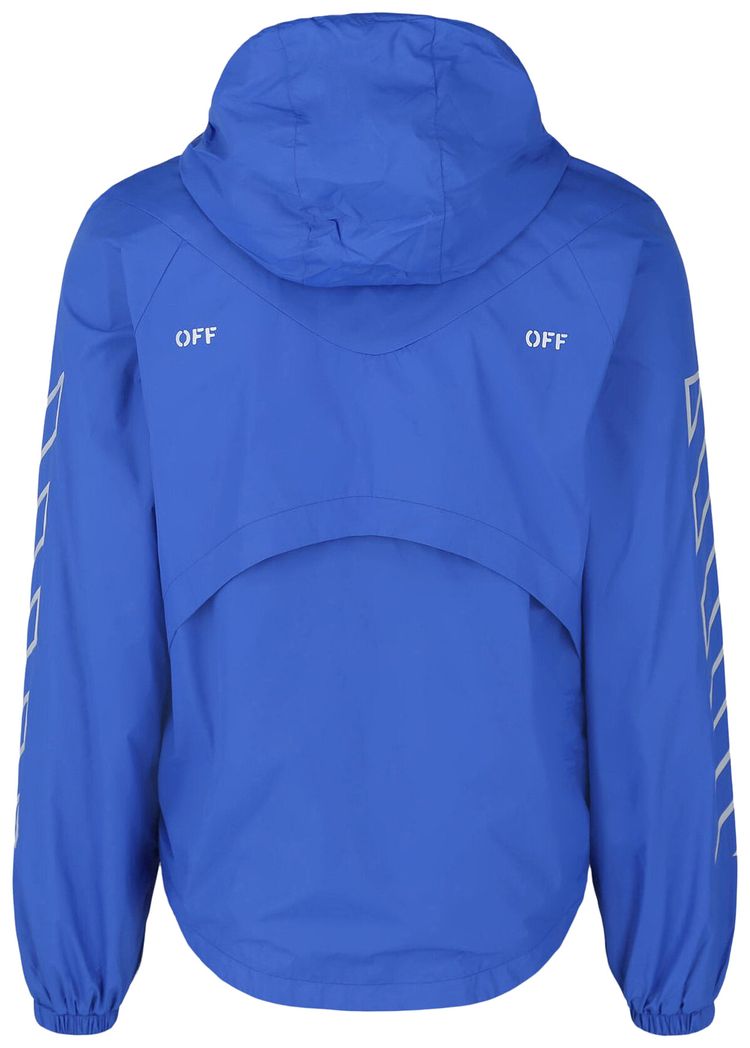 Off White Athletic Off Stamp Running Jacket BlueWhite