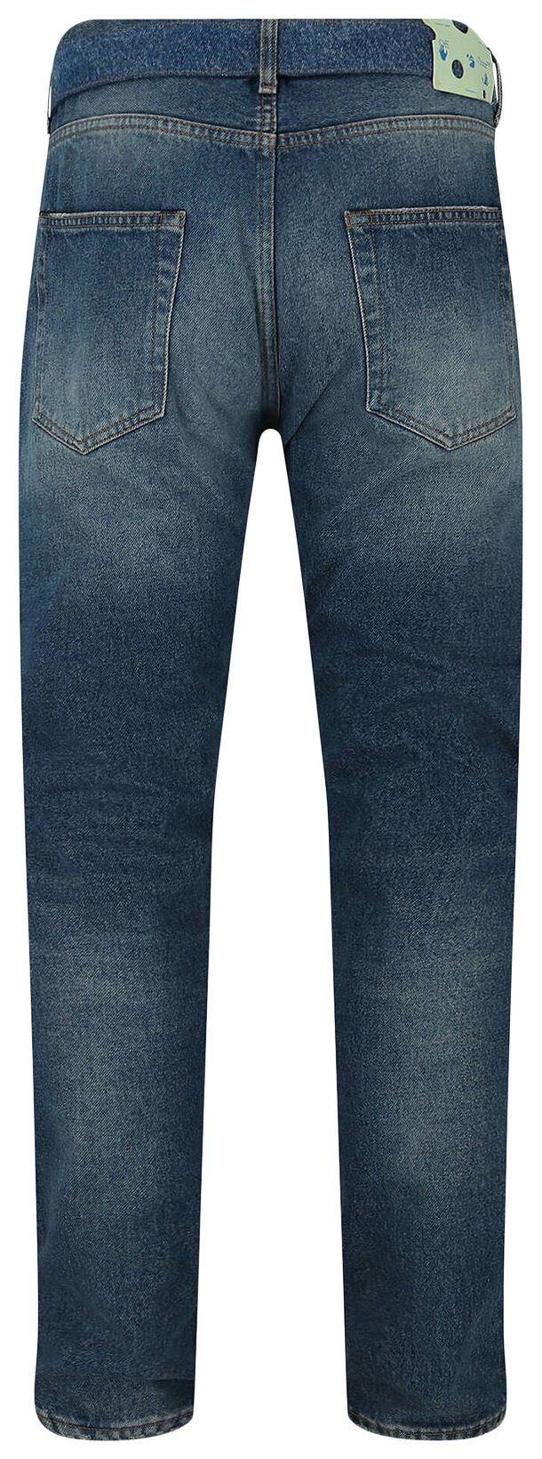Off White Basic Slim Jeans BlueWhite