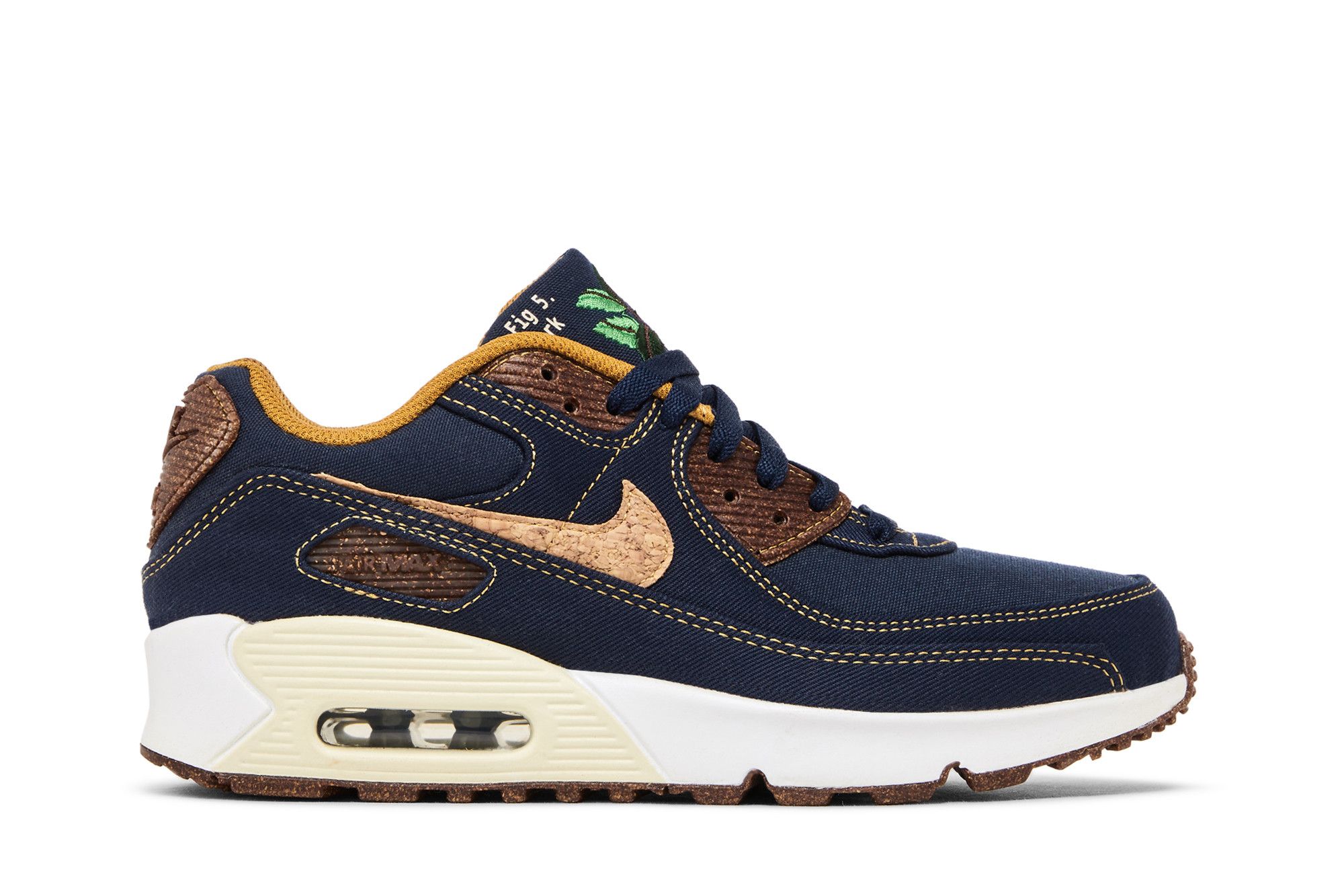 Achetez des Air Max 90 GS Cork Obsidian DC7774 400 GOAT FR