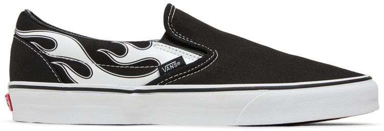 Vans Classic Slip On Flame   Black White