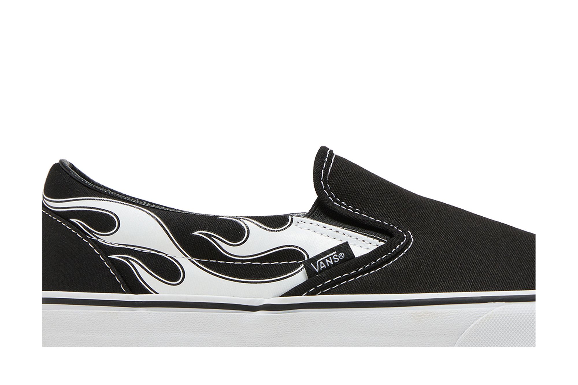 Buy Classic Slip On Flame Black White VN0A33TBK68 GOAT CA
