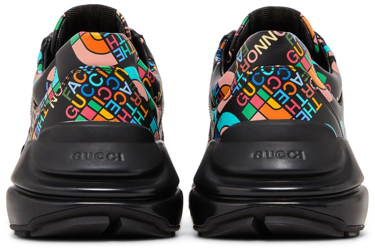 The North Face x Gucci Rhyton Allover Logo   Black Multi Color