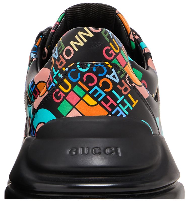 The North Face x Gucci Rhyton Allover Logo   Black Multi Color