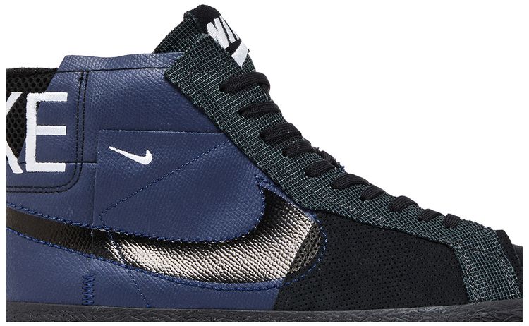 Nike Zoom Blazer Mid Premium SB Deconstructed   Midnight Navy Black