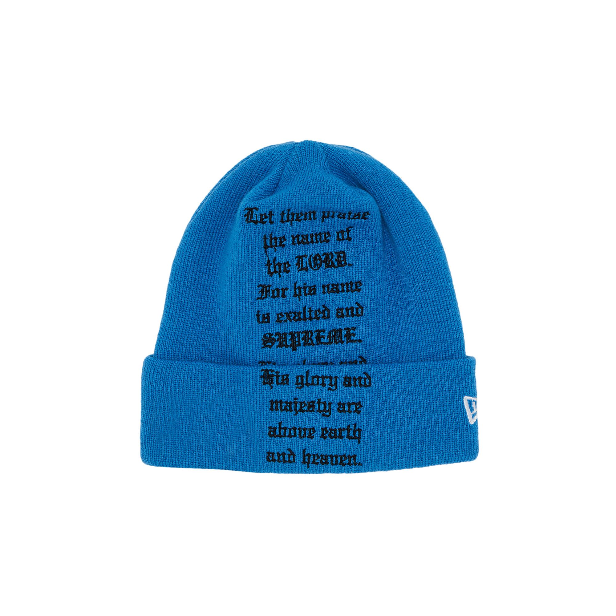 Buy Supreme x New Era Psalm Beanie 'Light Slate' - FW23BN41