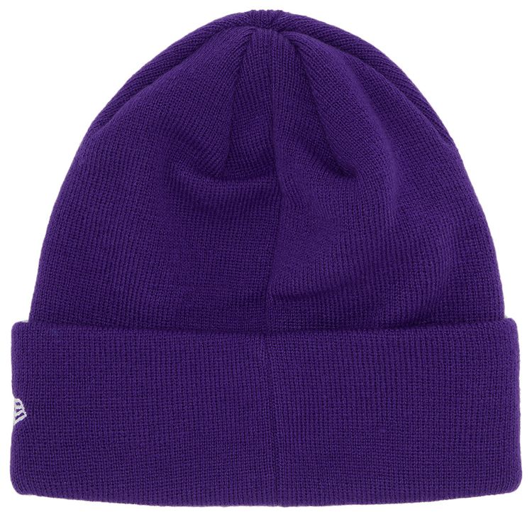 Supreme x New Era Psalm Beanie Purple