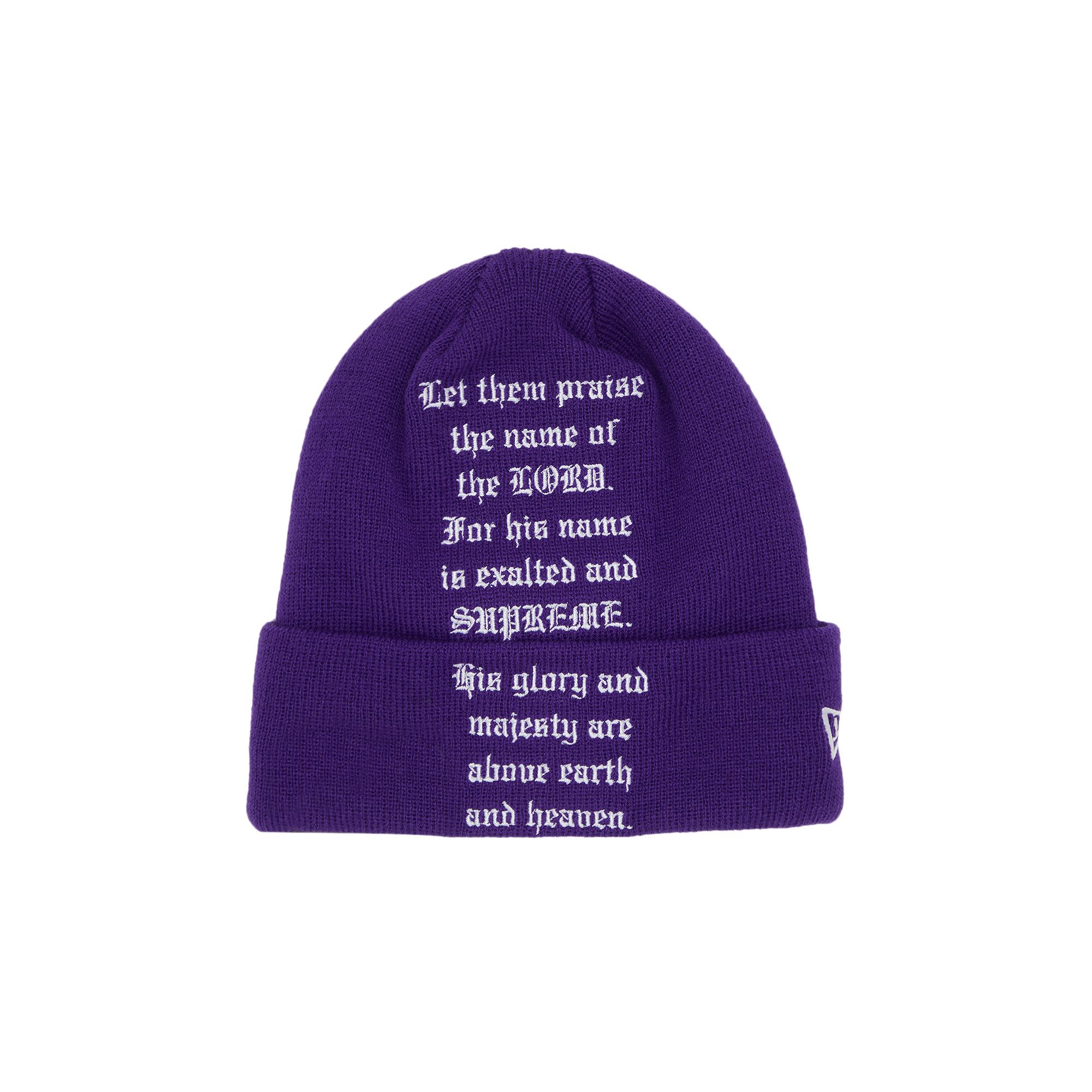 Supreme New Era Psalm Beanie Black - FW23 - US｜ニット帽