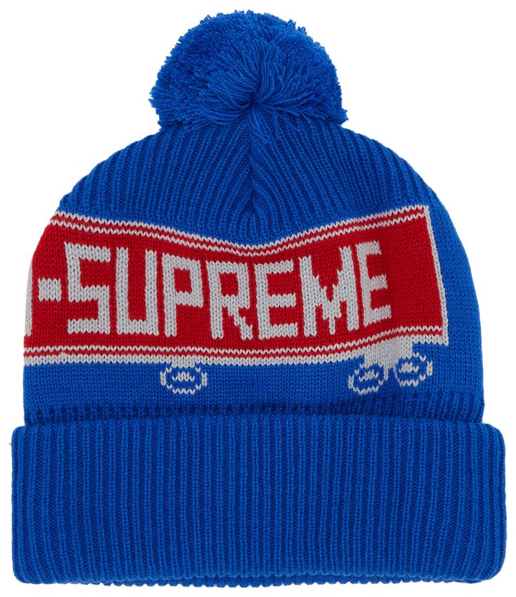 Supreme 18 Wheeler Beanie Blue