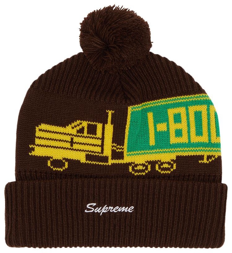 Supreme 18 Wheeler Beanie Brown
