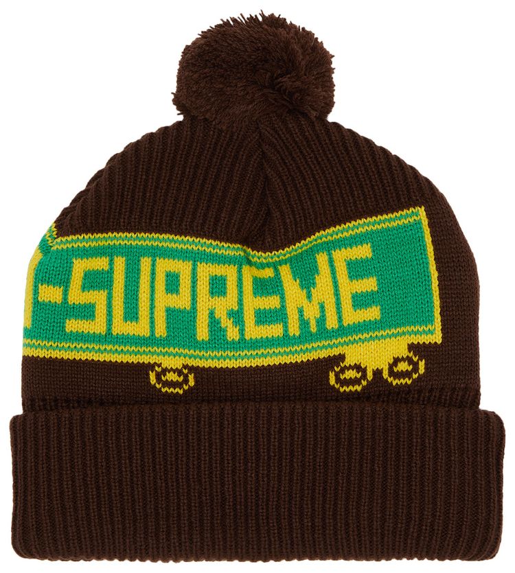 Supreme 18 Wheeler Beanie Brown