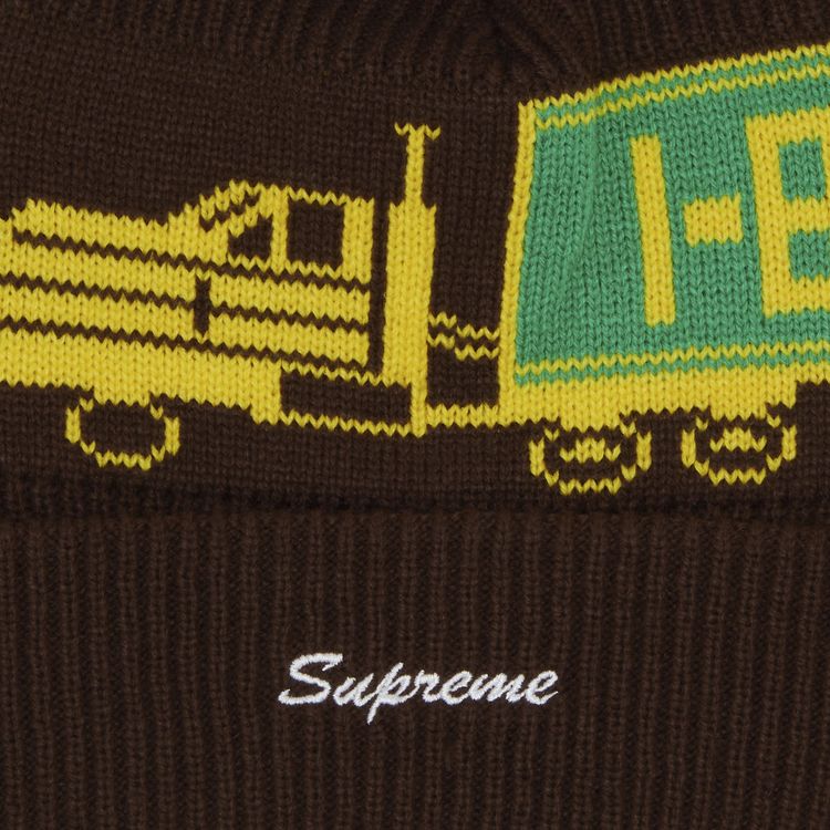 Supreme 18 Wheeler Beanie Brown