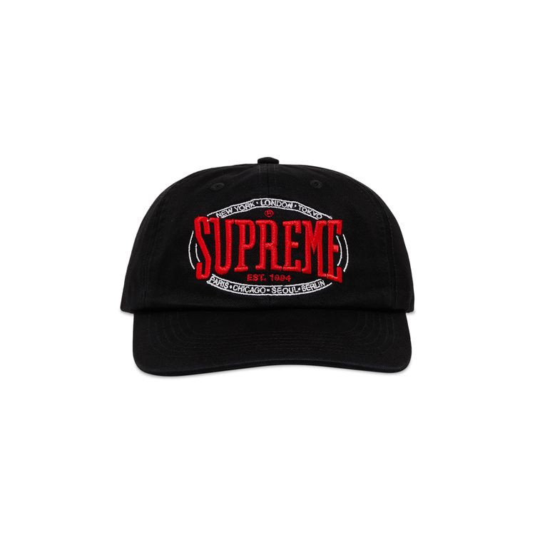Supreme Warm Up 6 Panel Black