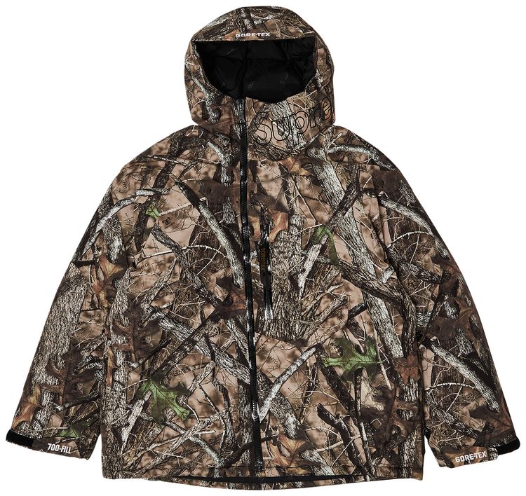 Supreme GORE TEX 700 Fill Down Parka Timber Camo
