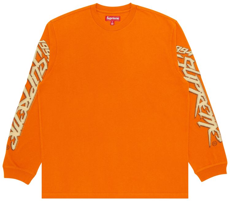 Supreme Racing Intarsia Long Sleeve Top Burnt Orange
