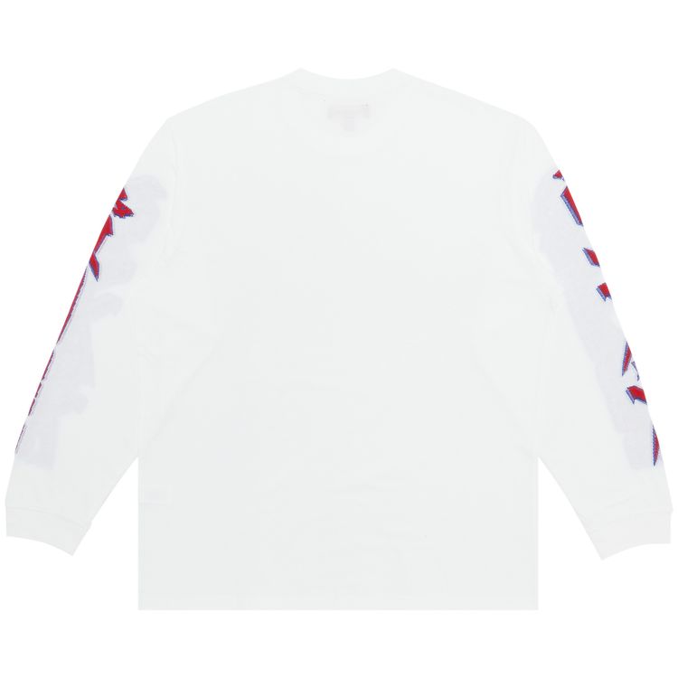 Supreme Racing Intarsia Long Sleeve Top White