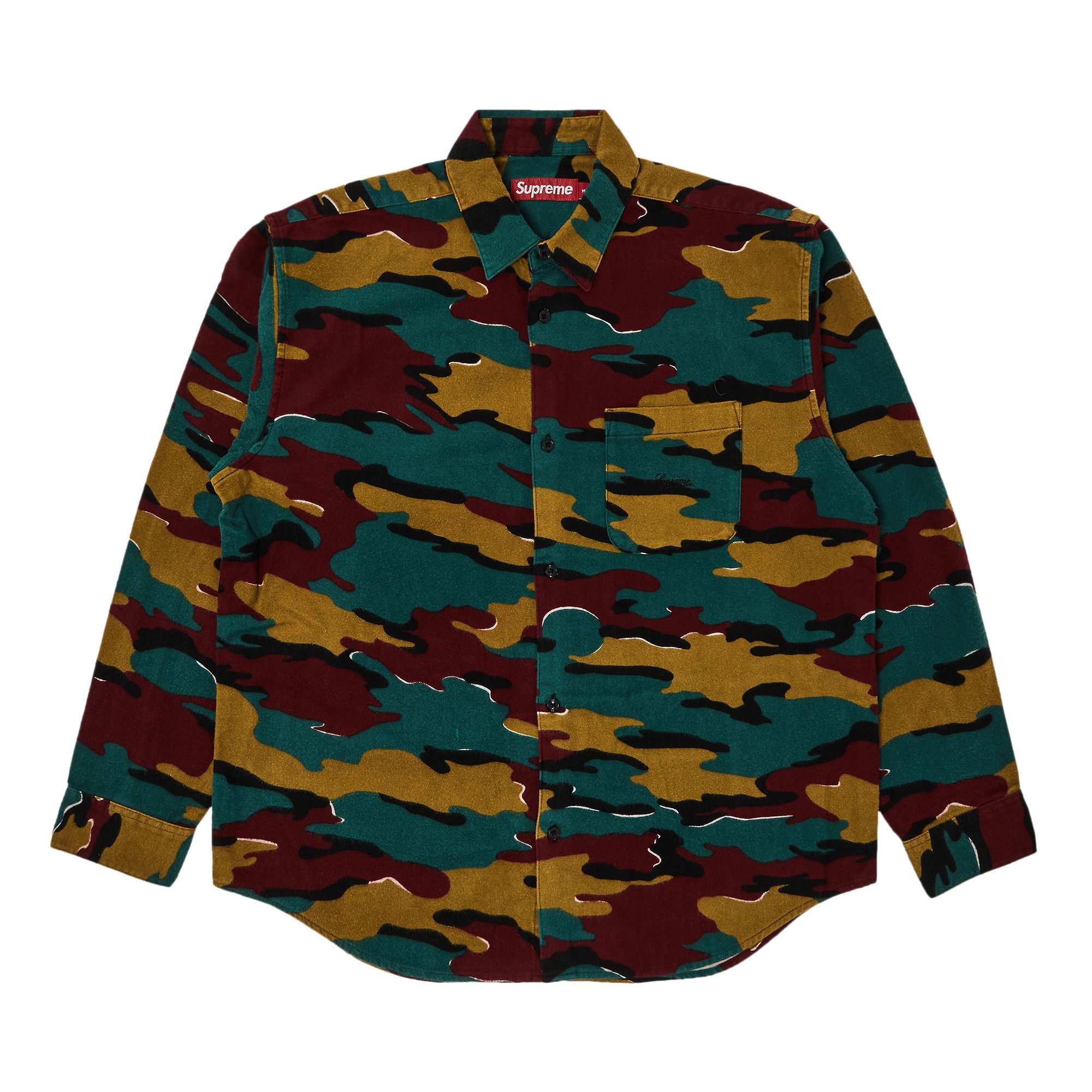Supreme camouflage hot sale shirt