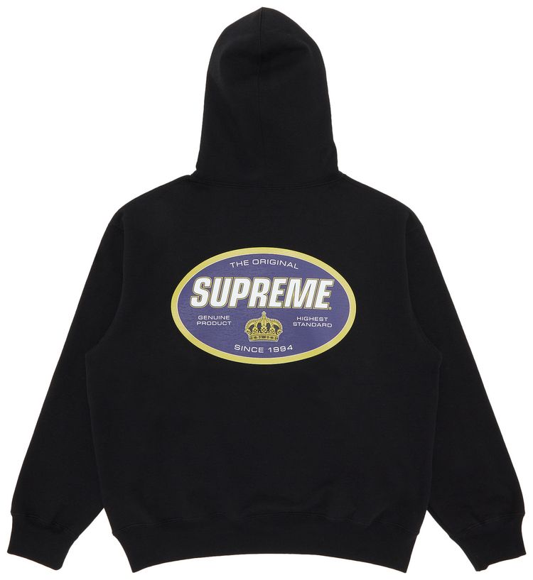 Supreme Crown Hooded Sweatshirt Black