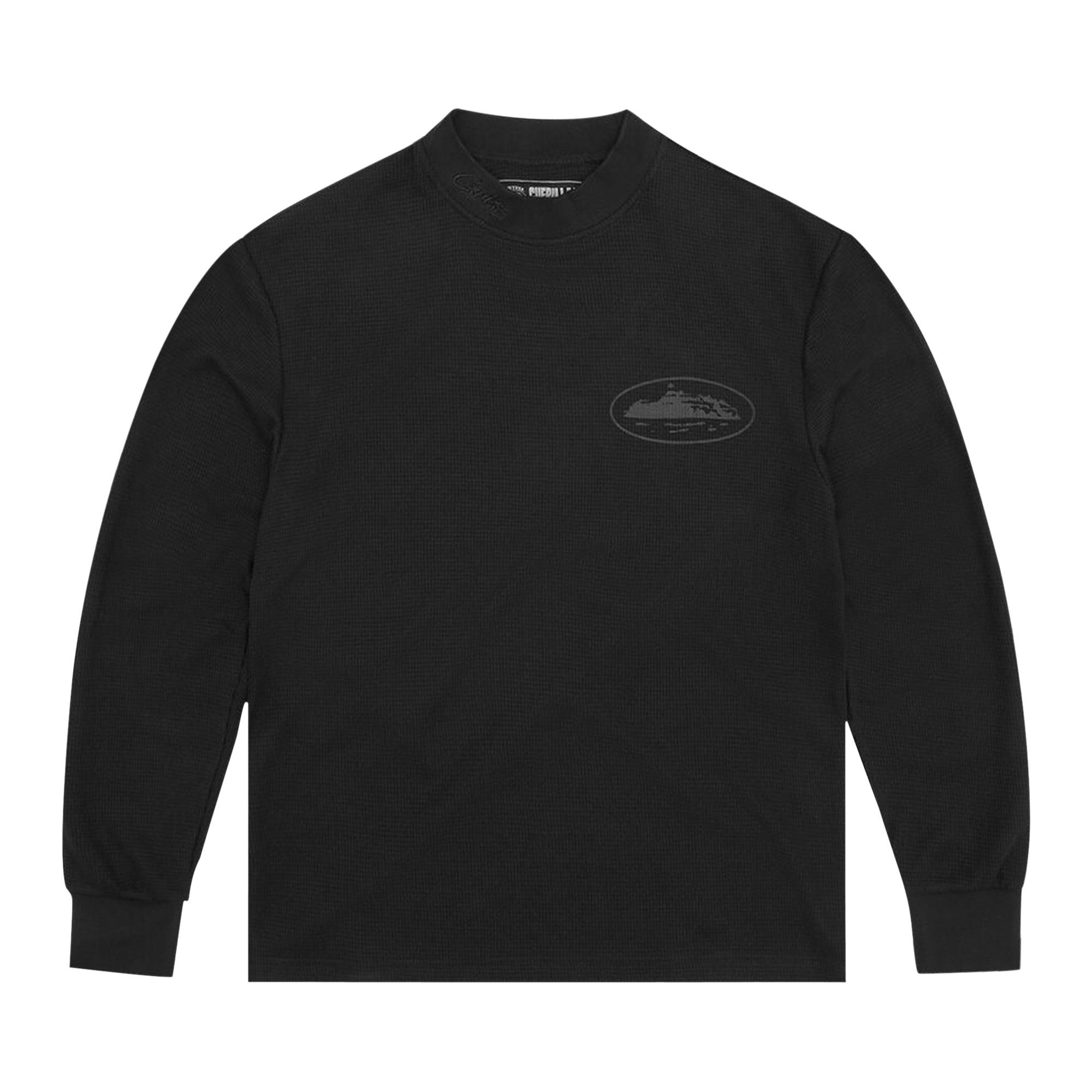 Buy Corteiz Alcatraz Waffle Long-Sleeve 'Triple Black' - 7892