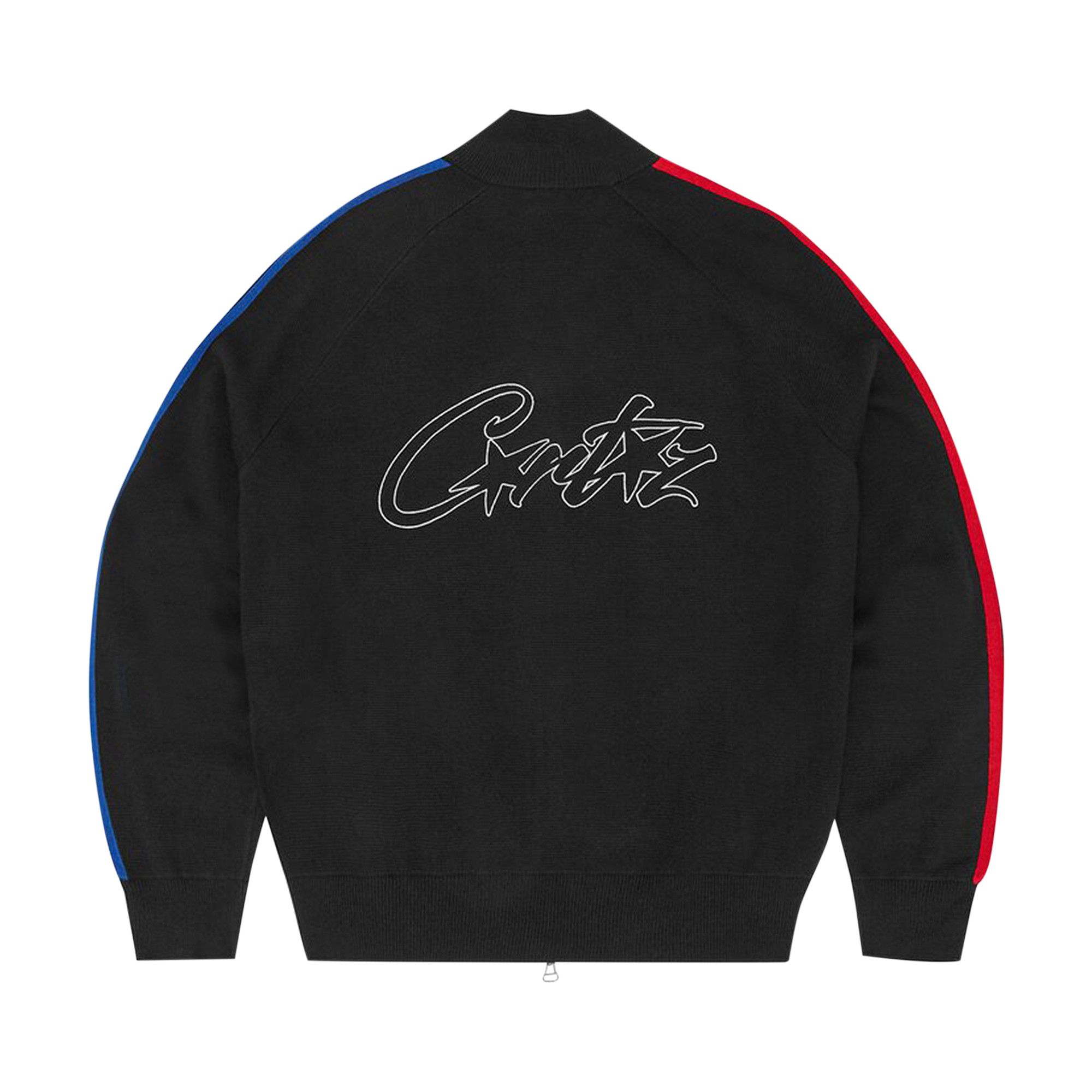 Buy Corteiz VVS Knit-Zip 'Black/Red/Blue' - 7892