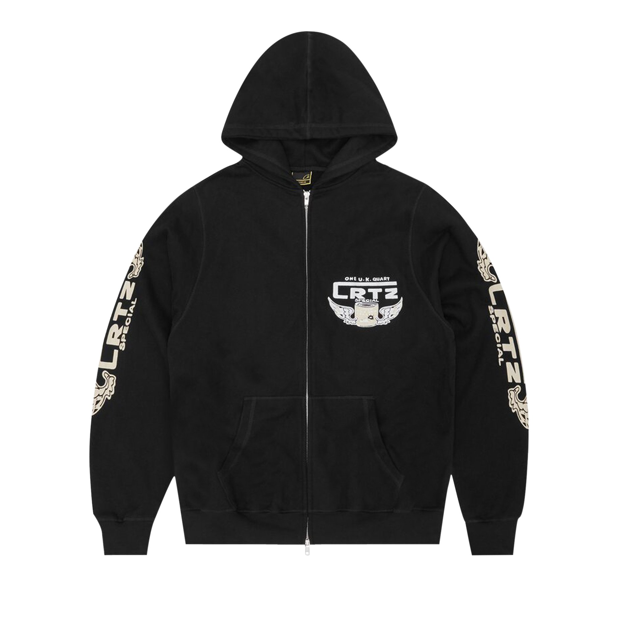 Buy Corteiz Gasolina Double Zip Hoodie 'Black' - 7892 